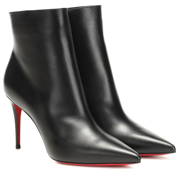 Christian Louboutin Shoes - $1200 NEW Christian Louboutin Kate Booty 85 Black Leather Ankle Heel Booties 39!